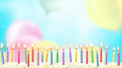 生日宴会背景视频