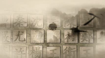中国风文化古典百家姓(有音乐)