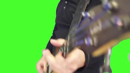 弹吉他绿屏抠像色度键