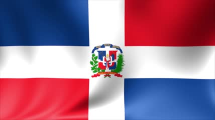 4K多米尼加共和国国旗