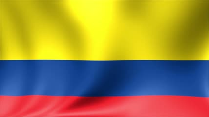 4K哥伦比亚国旗