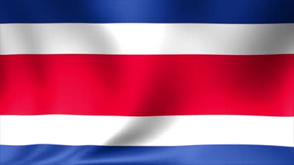4K哥斯达黎加国旗