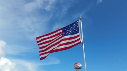 美国国旗实拍