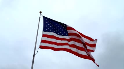 飘扬的美国星条旗