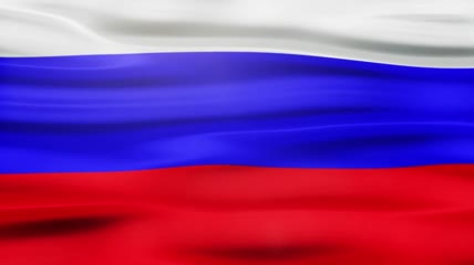 俄罗斯三色国旗样式视频素材