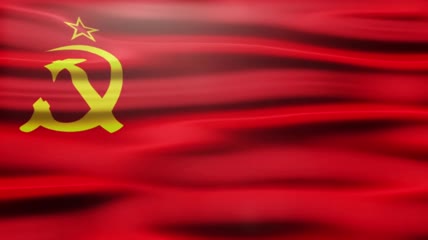 苏联国旗实拍素材