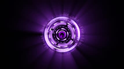 紫色光效led图形变幻时尚动态背景