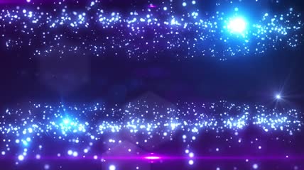 唯美朦胧星空炫粒子背景视频