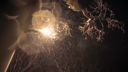 高清航拍城市雪景视频素材