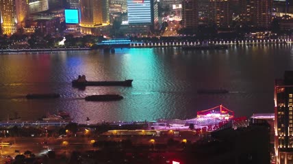 上海美丽夜景高清实拍视频素材