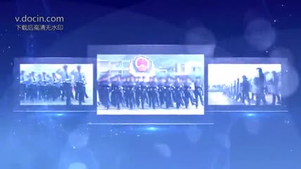 震撼大气公安警察军队宣传片片头AE模版