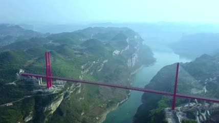 高清实拍贵州鸭池河大桥视频素材