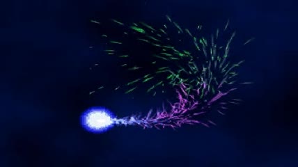 绚丽彗星粒子动态视频素材