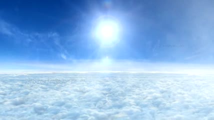 天空太阳云层动态视频素材