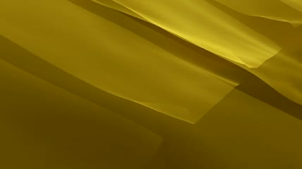 黄色丝绸飘动动态视频素材