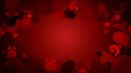 红白色花瓣花纹动态视频素材