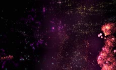 浪漫动态粒子星空