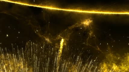 金色光效粒子飞舞纯背景