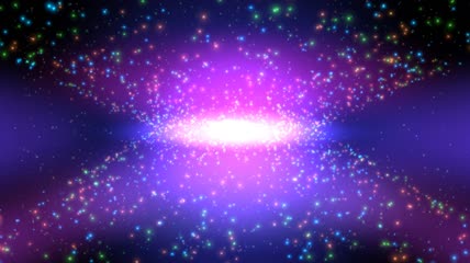 唯美宇宙星河紫色粒子