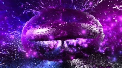 紫色运动粒子素材