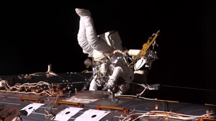 空间站行走太空宇宙宇航员视频