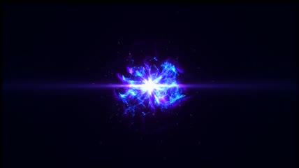 蓝紫色光束粒子特效