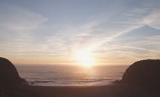 海边日落延时拍摄