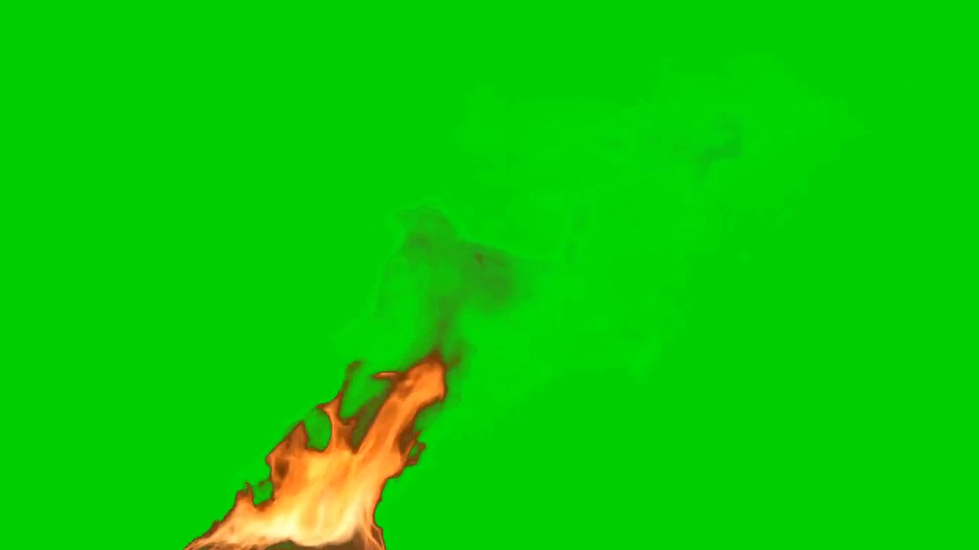 绿屏抠像燃烧的火焰