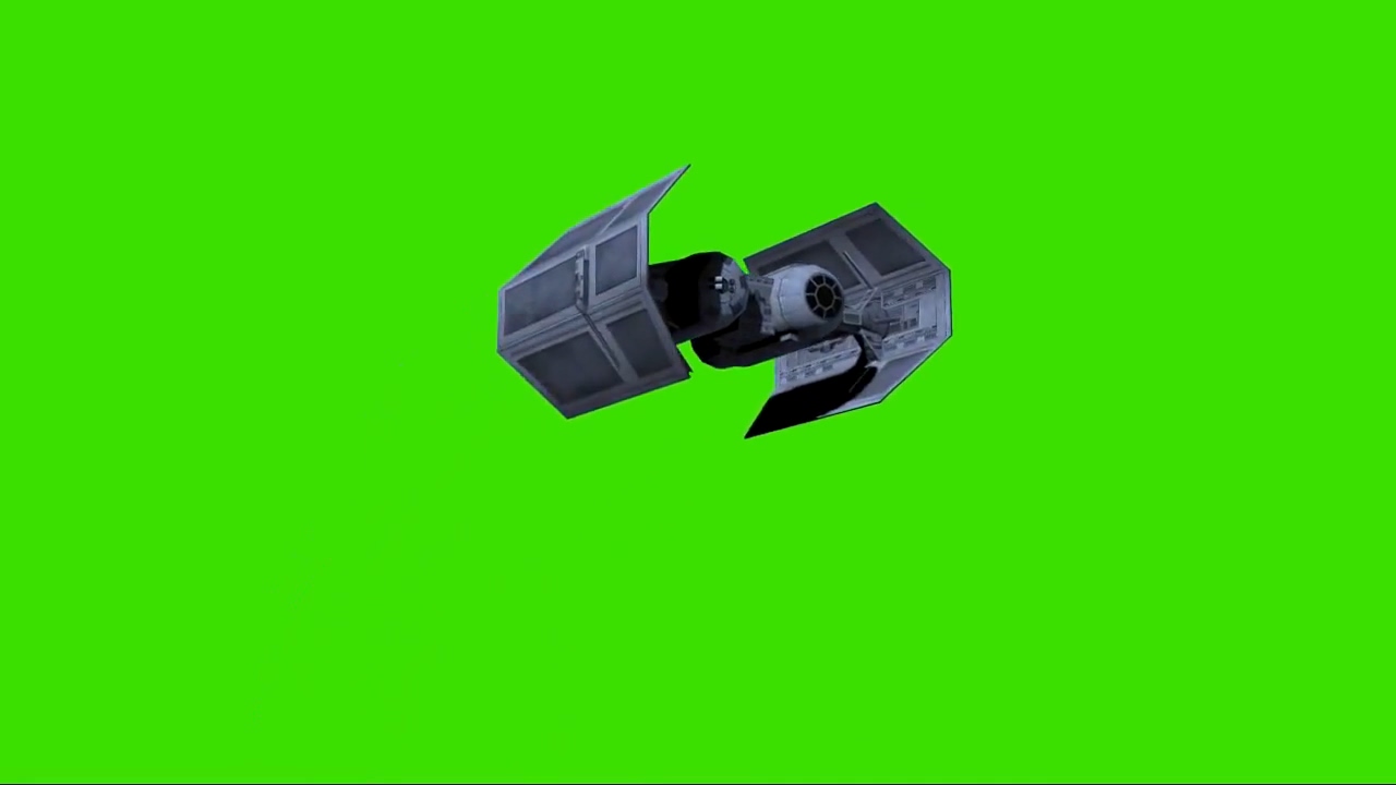绿屏抠像外星战舰飞船