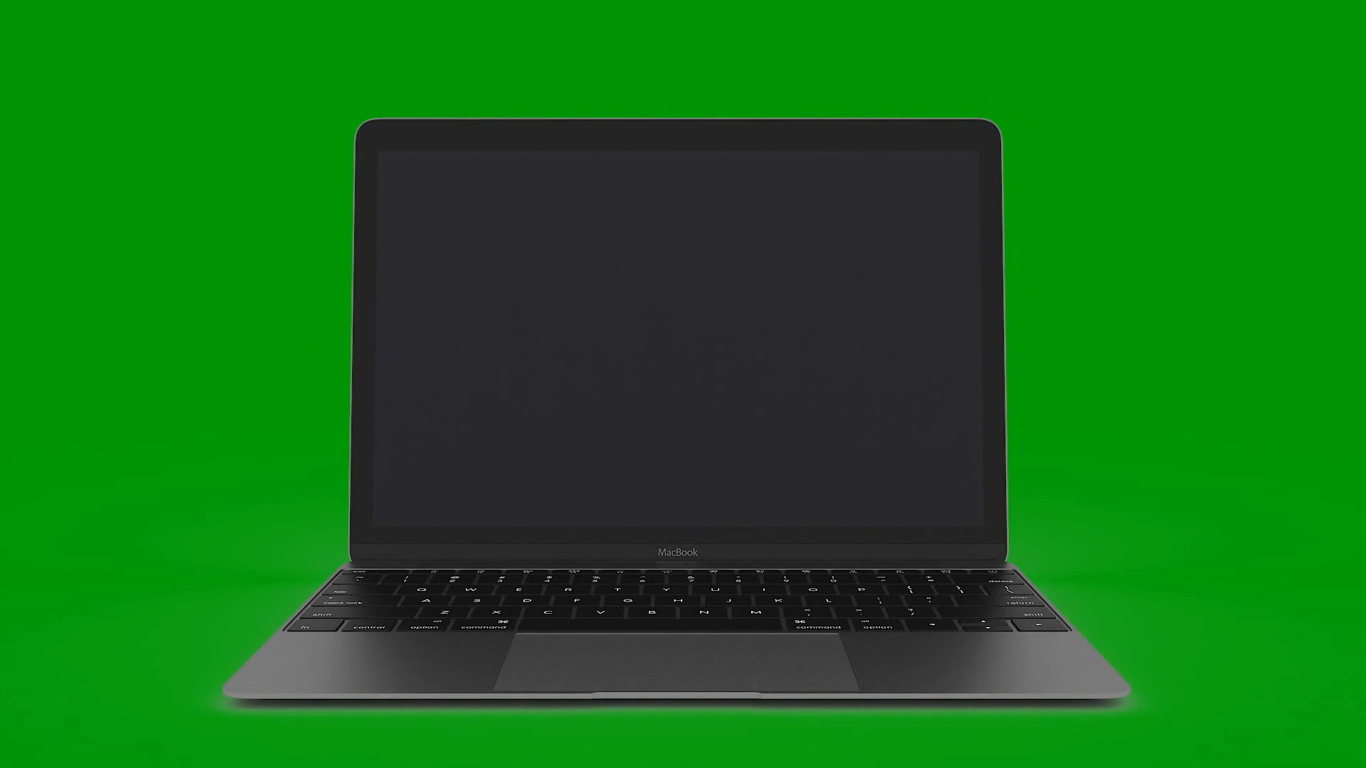 绿屏抠像超薄苹果笔记本电脑