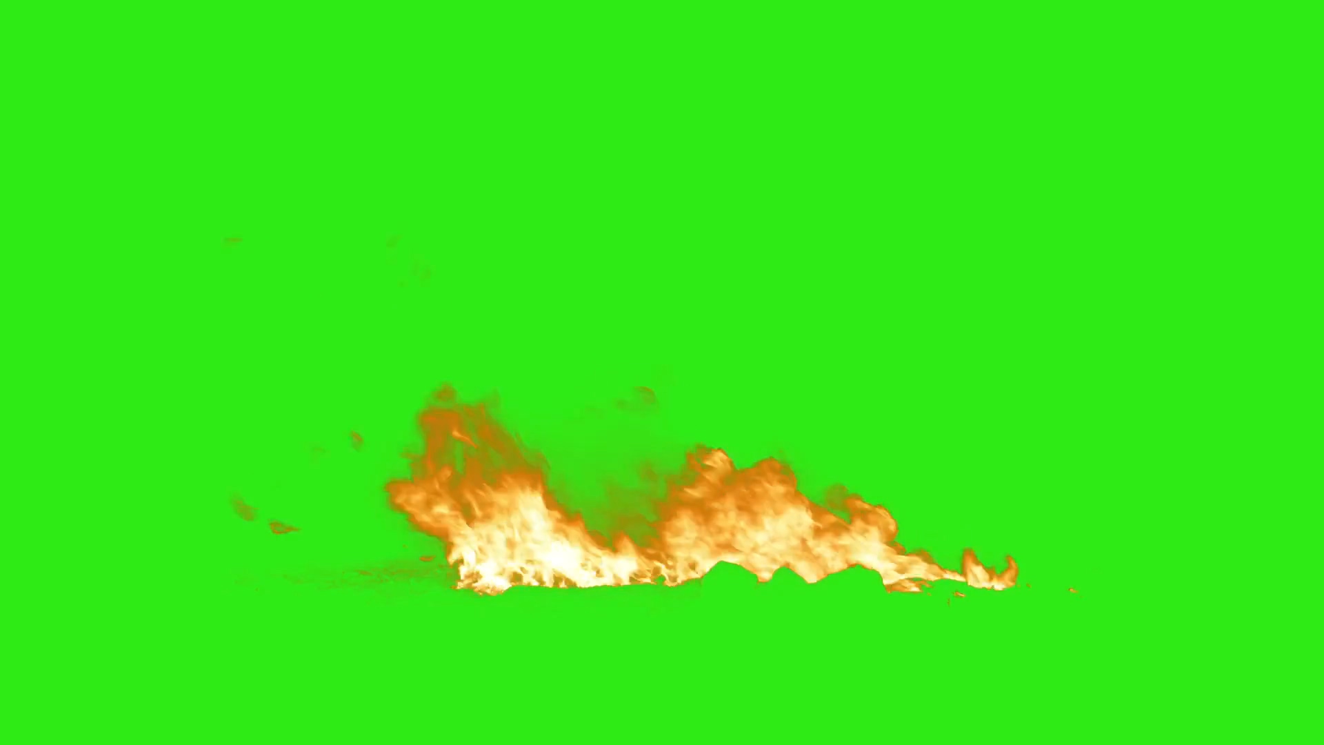 绿屏抠像各种燃烧的火焰