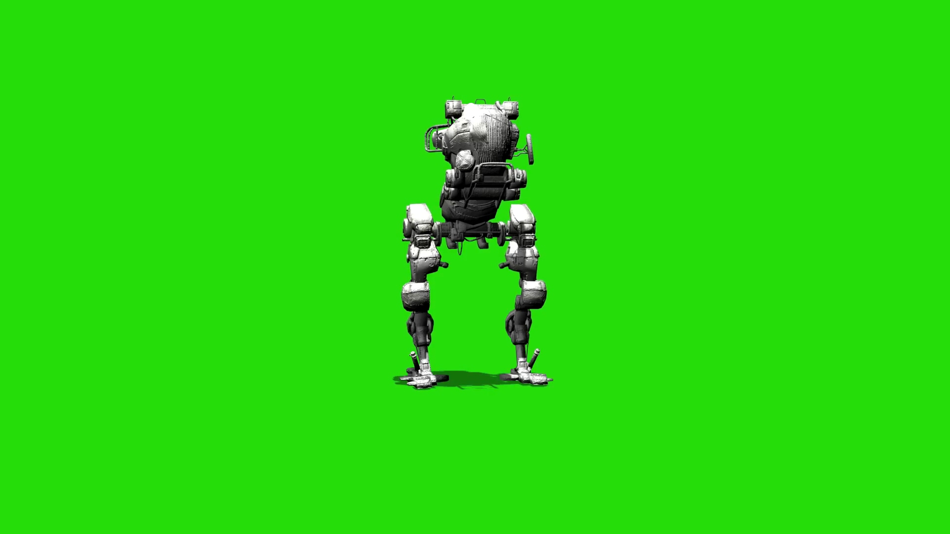 绿屏抠像大脚机器人