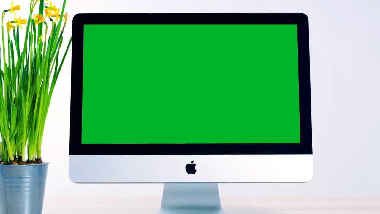 绿屏抠像苹果电脑液晶显示屏
