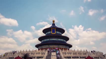 北京天坛故宫延时摄影