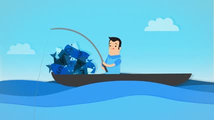 创意卡通超人形象动画