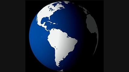 蓝色地图白色图案素材