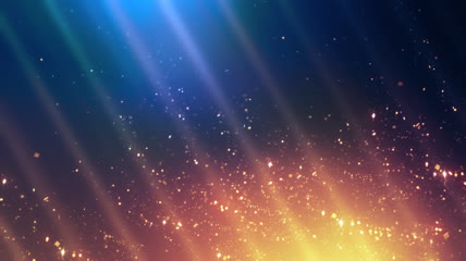 黑色背景中星光粒子闪烁视频素材