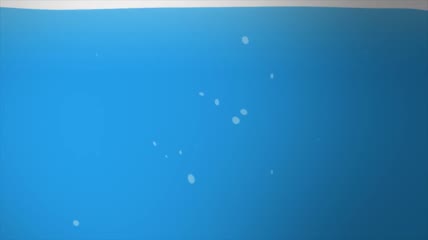 蓝色液体模拟水面暴涨素材