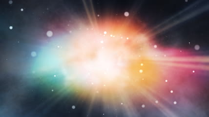 镜头拉近效果星光粒子背景