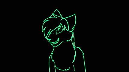 动感线条描绘猫虎熊等素材