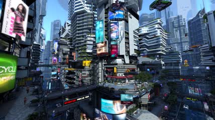 未来城市3D屏幕保护程序