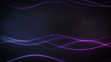 黑色背景紫色曲线形光线滑动视频素材