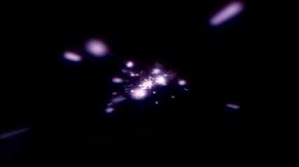 星光粒子背景logo逐渐放大