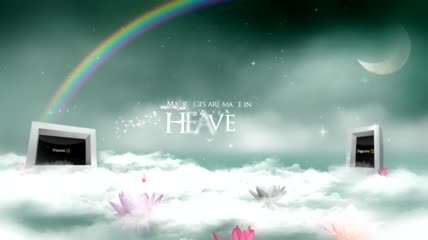创意月光下照片展示AE模板