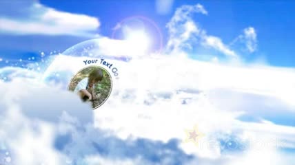 雪幕中照片展示AE模板