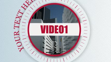 表盘旋转边框照片展示AE模板